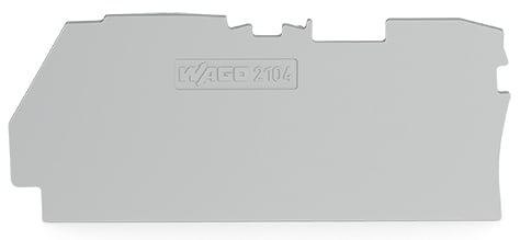 WAGO ITALIA SRL - WAG2104-1291 PIASTRA TERM INTERMEDIA SPESSORE 1MM GRI