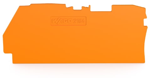 WAGO ITALIA SRL - WAG2104-1292 PIASTRA TERMINALE INTERMEDIA SPESSORE 1M