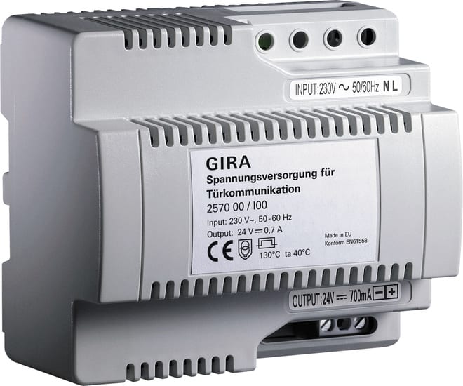 GIRA - GIR257000 TENSIONE ALIMENTAZ. 24V DC 700 MA AMG EL