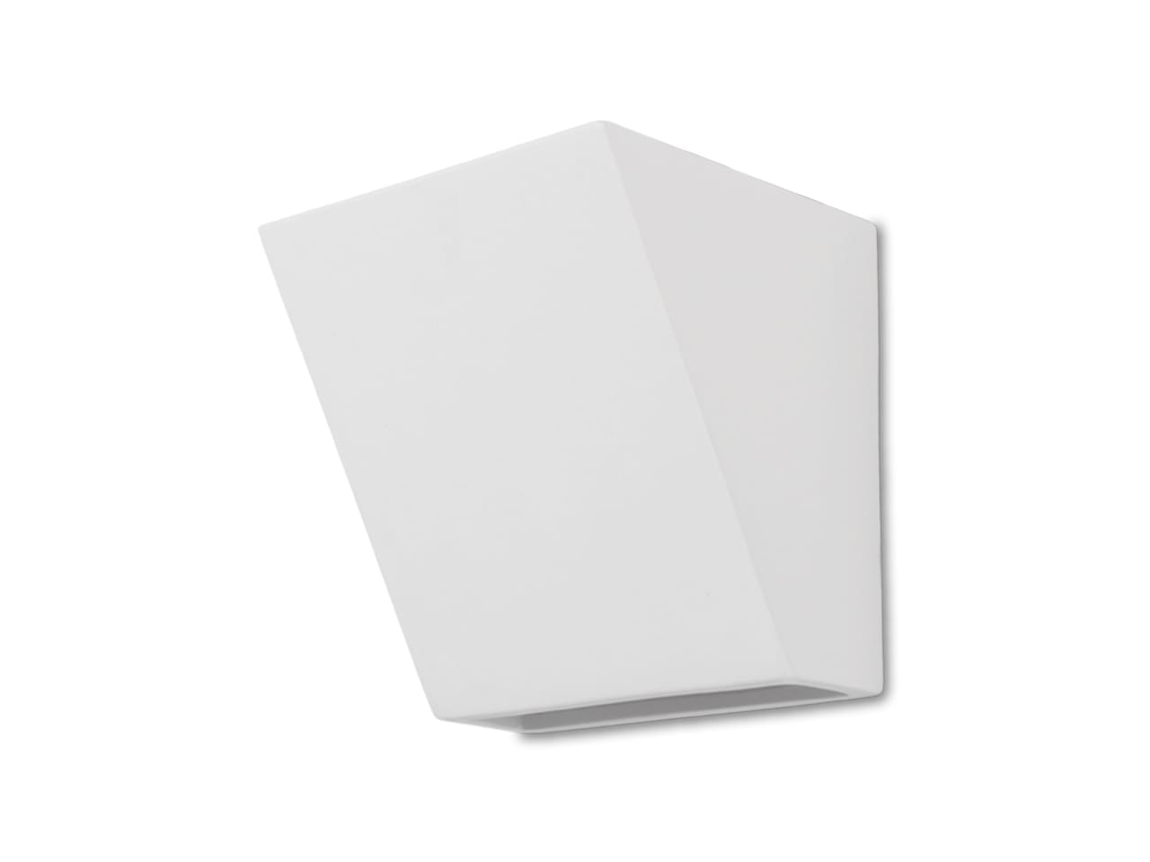 BELFIORE SRL - NVT2601A-3056 Lampada in CERAMICA 9010 con parte elettrica a LED a incasso a parete con luce biemissione.