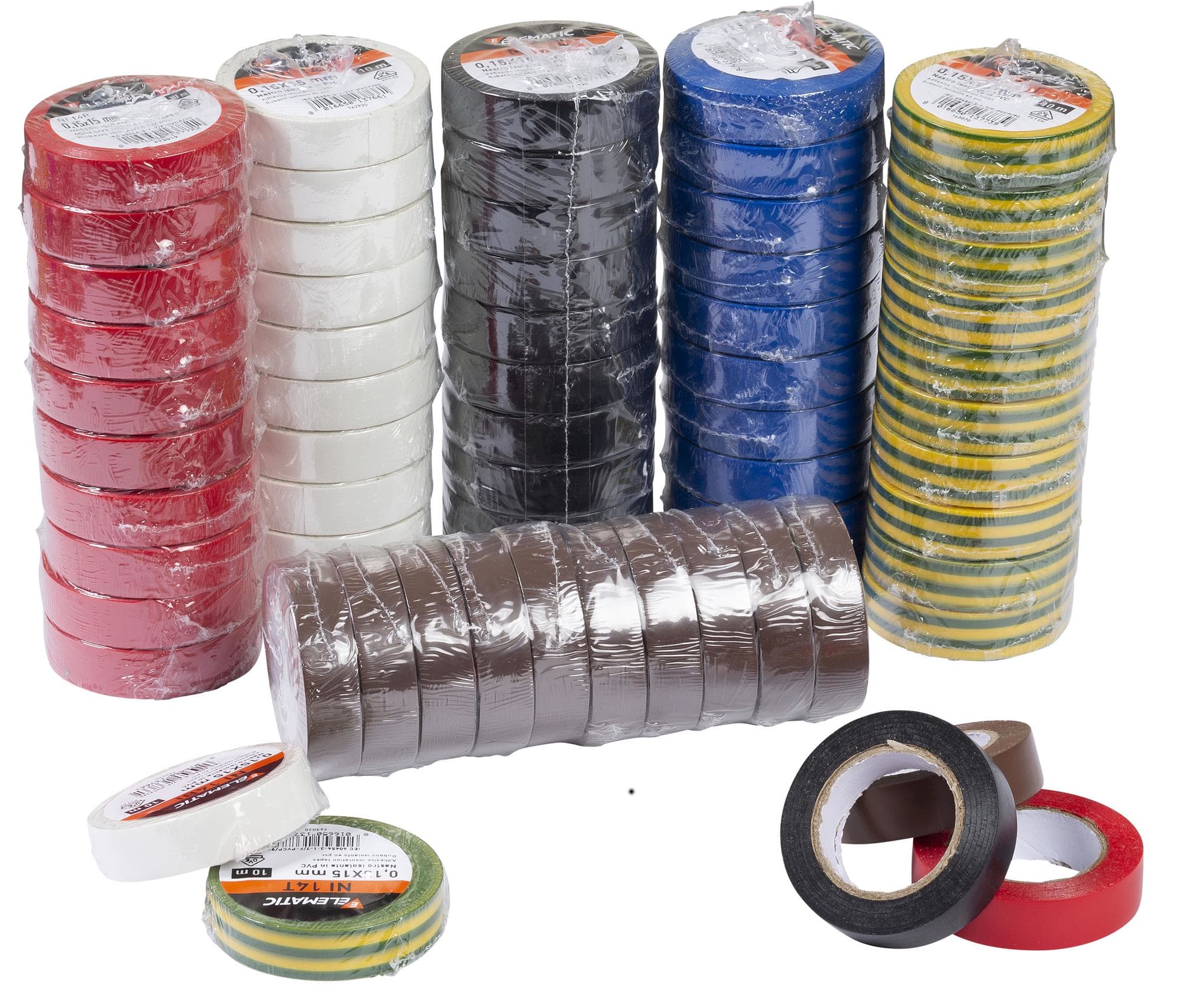 ELEMATIC SPIT - ITPNI20GI NASTRO ISOLANTE PVC GIALLO 15X10 - 10M