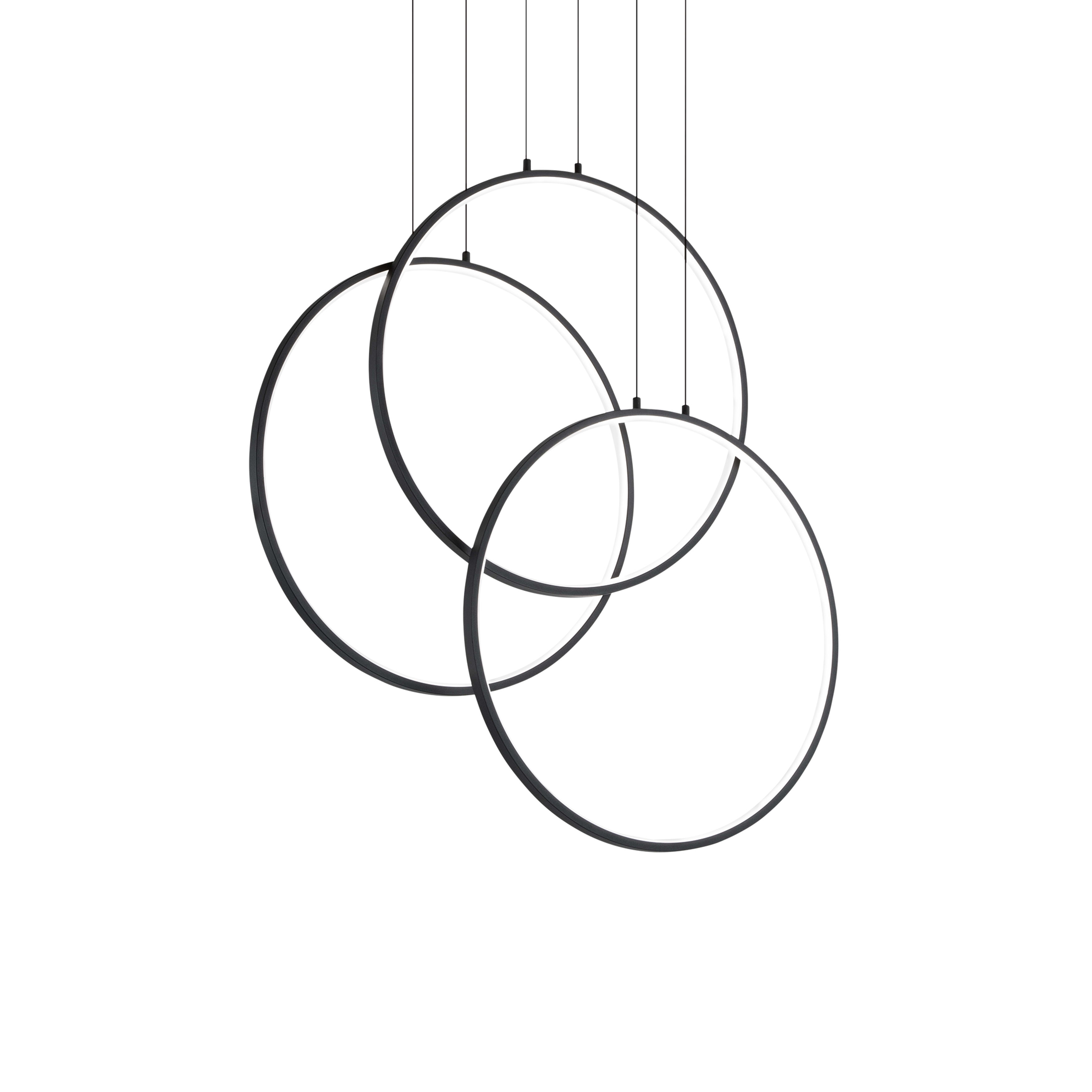 IDEAL LUX SRL - IUX269337 FRAME SP CERCHIO NERO 3000K