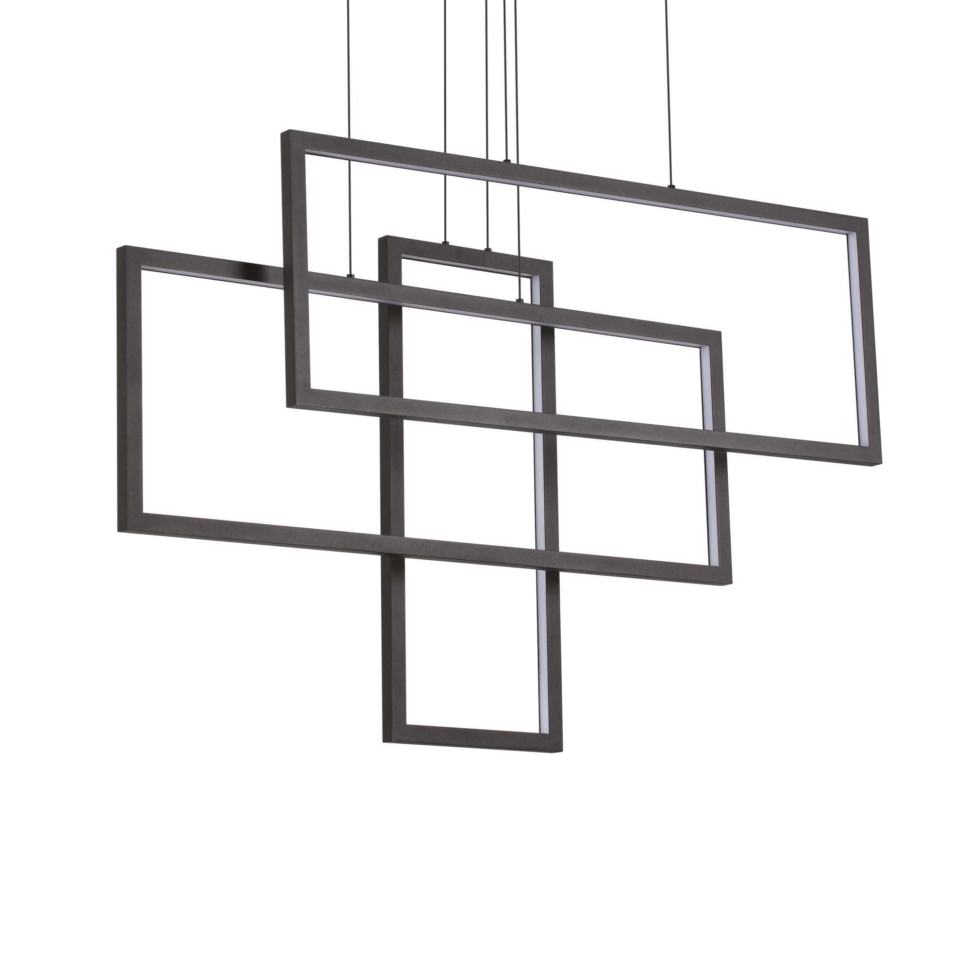 IDEAL LUX SRL - IUX269382 FRAME SP RETTANGOLO NERO 3000K