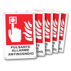 IESS SRL - EAACAPR5 KIT 5 CARTELLI PULSANTE ANTINCENDIO