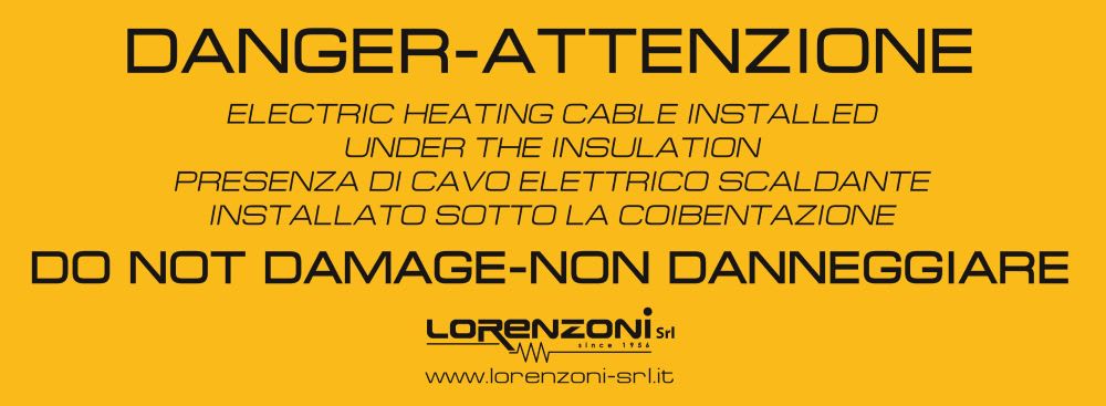LORENZONI SRL - LOZ521.0000.027 LR MOD. CL ETICHETTA DI SEGNALAZIONE CAV