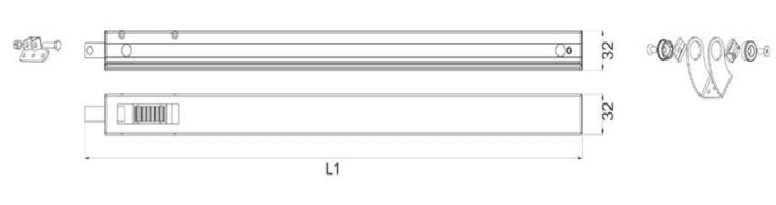 NEKOS SRL - NE22700790 CREMAGLIERA CON STAFFE DRIVEEVO2 CORSA 7