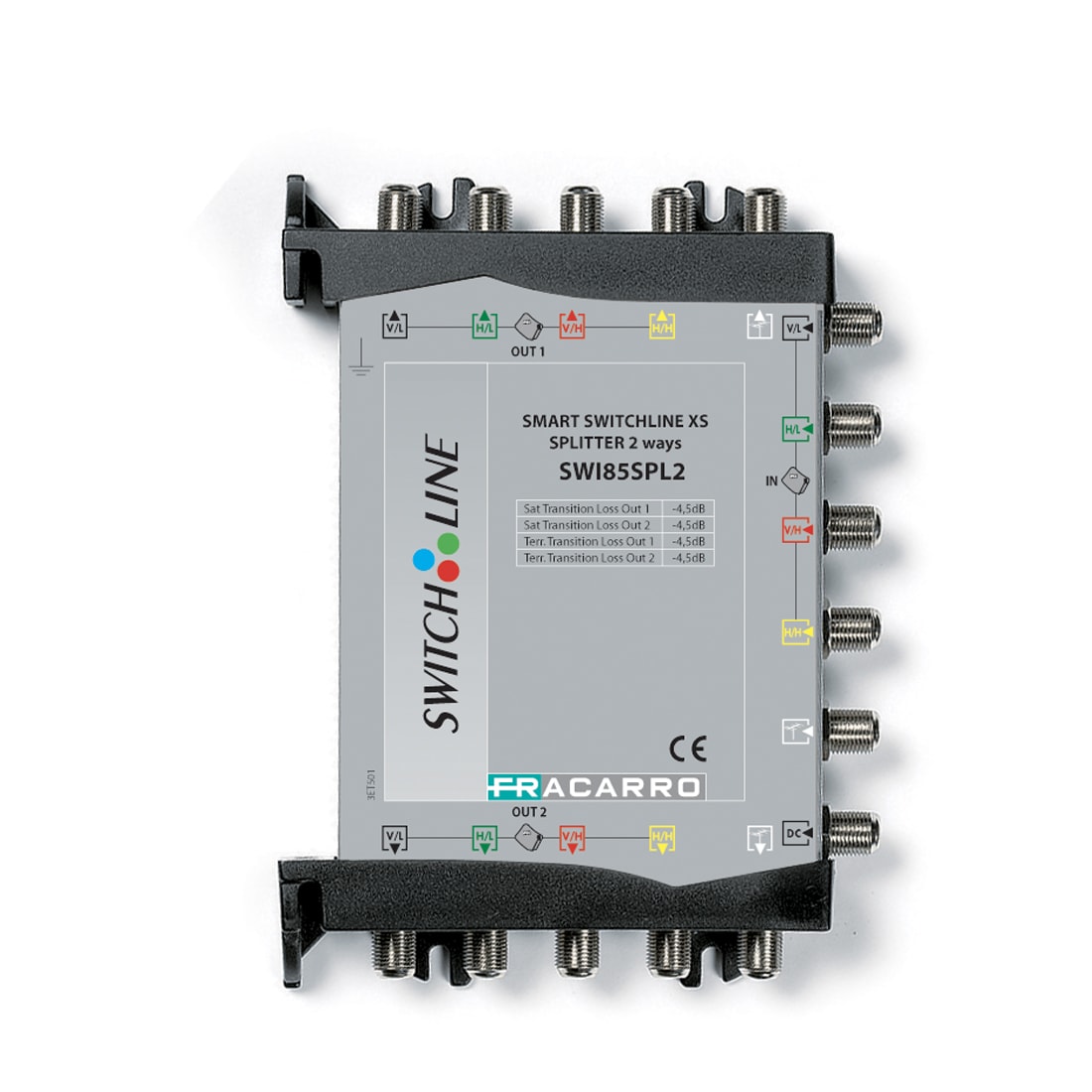 FRACARRO - FRA271096 SWI85SPL2 SPLITTER TV/SAT 2 VIE DC