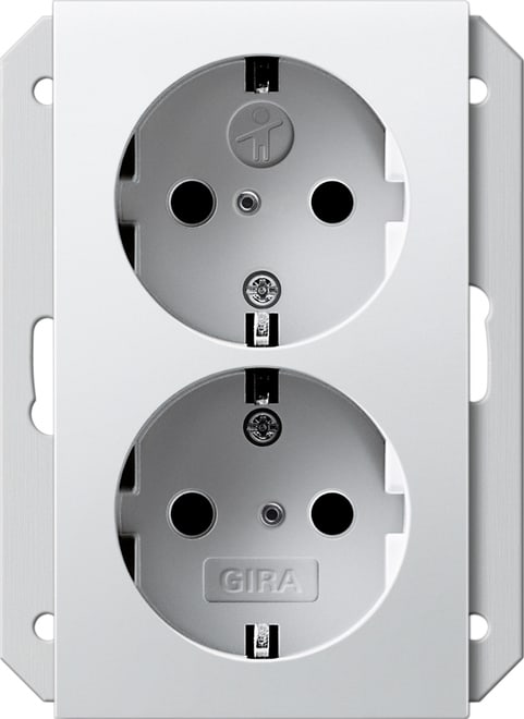 GIRA - GIR273503 DOP.SCHUKO SP P. SCATOLA IN 1,5-M SYSTEM
