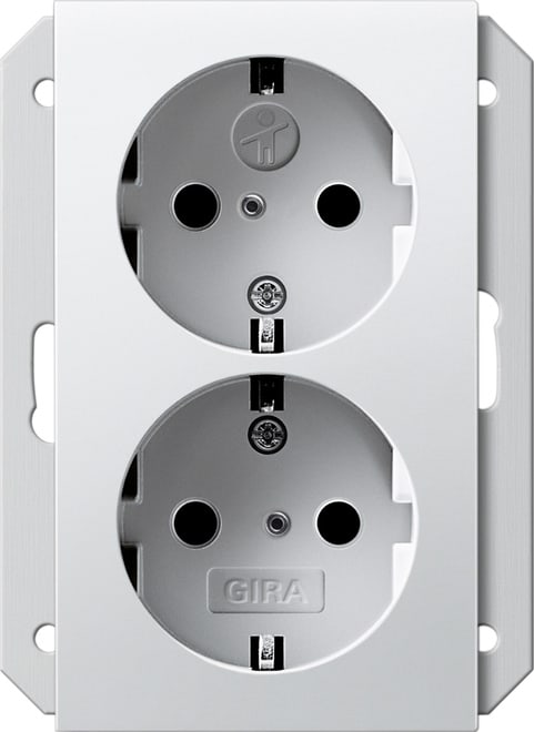 GIRA - GIR273527 DOP.SCHUKO SP P. SCATOLA IN 1,5-M SYSTEM