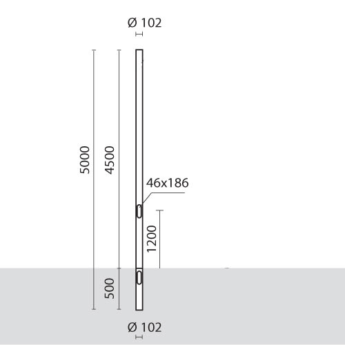 SIMES SPA - SMVS.2814.24 PALO D.102INT.H.4,5M F.T.+PORT. ANT