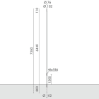SIMES SPA - SMVS.2818.14 PALO D102 CODOLO D76 6,44M FT GRI
