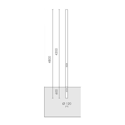 SIMES SPA - SMVS.2826.24 PALO D.120INT.H.4,2M F.T.+PORT. ANT