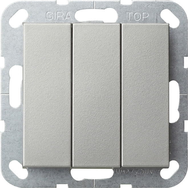 GIRA - GIR2844600 PS.BASC. BS 3-M CON.NO SYSTEM 55 ACCIAIO