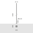 SIMES SPA - SMVS.2845.24 PALO D.76 FLA.H.4,5M F.T.+PORT. ANT