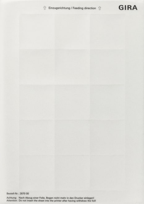 GIRA - GGI287000 FOGLI TARGHETTE 51 X 51 MM