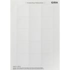 GIRA - GGI287002 FOGLIO DICITURE 51 X 51 MM ACCESSORI BNC