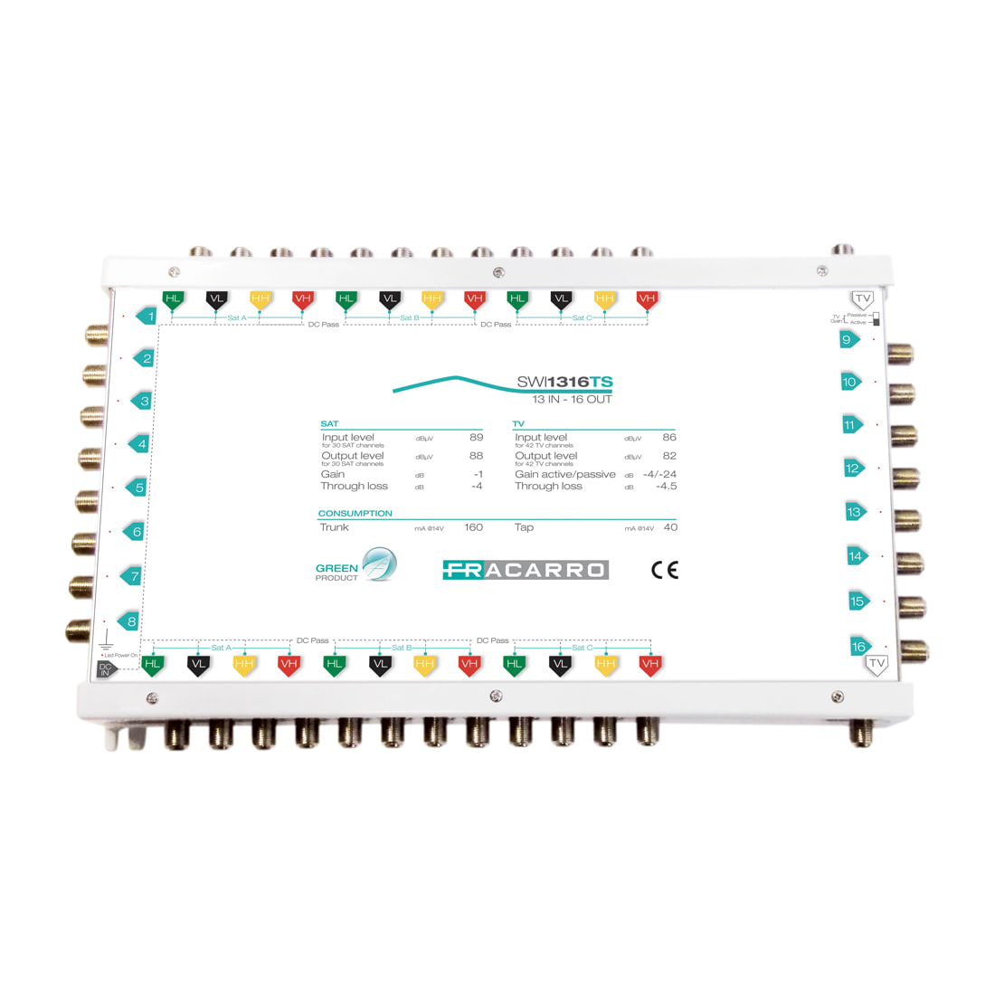 FRACARRO - FRA287369 SWI1712TS MSW CAS 17IN 12OU TV A/P