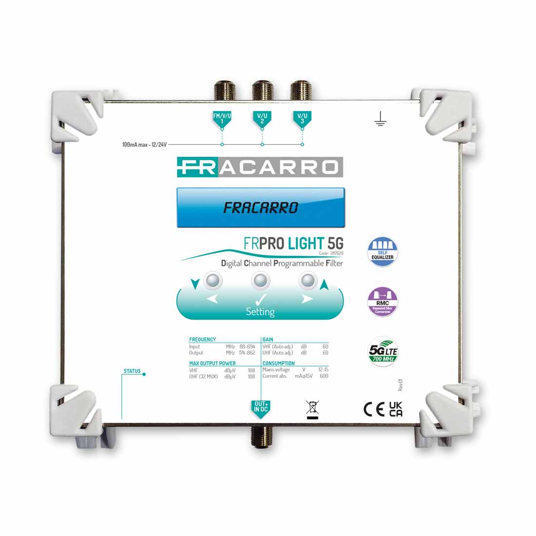 FRACARRO - FRA287629 FRPRO LIGHT 5G CENTR. TV PROGR. 3IN 108