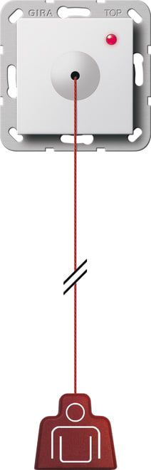 GIRA - GIR291203 PULSANTE A TIRANTE SYSTEM 55 BNC PURO