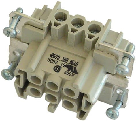 WIELAND ELECTRIC SRL - WIE70.300.0640.0 INSERTO FEMMINA BAS BUS 6 2,5 50