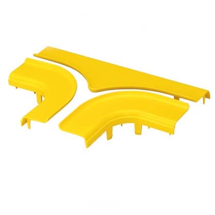 PANDUIT - PANFRTSC4LYL THE FIBERRUNNER 4X4 HORIZONTAL TEE SPLIT