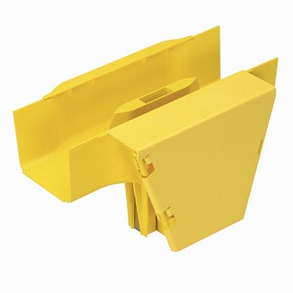 PANDUIT - PANFRVT4X4YL SI FISSA A UN CANALE E/O RACCORDO 100X10