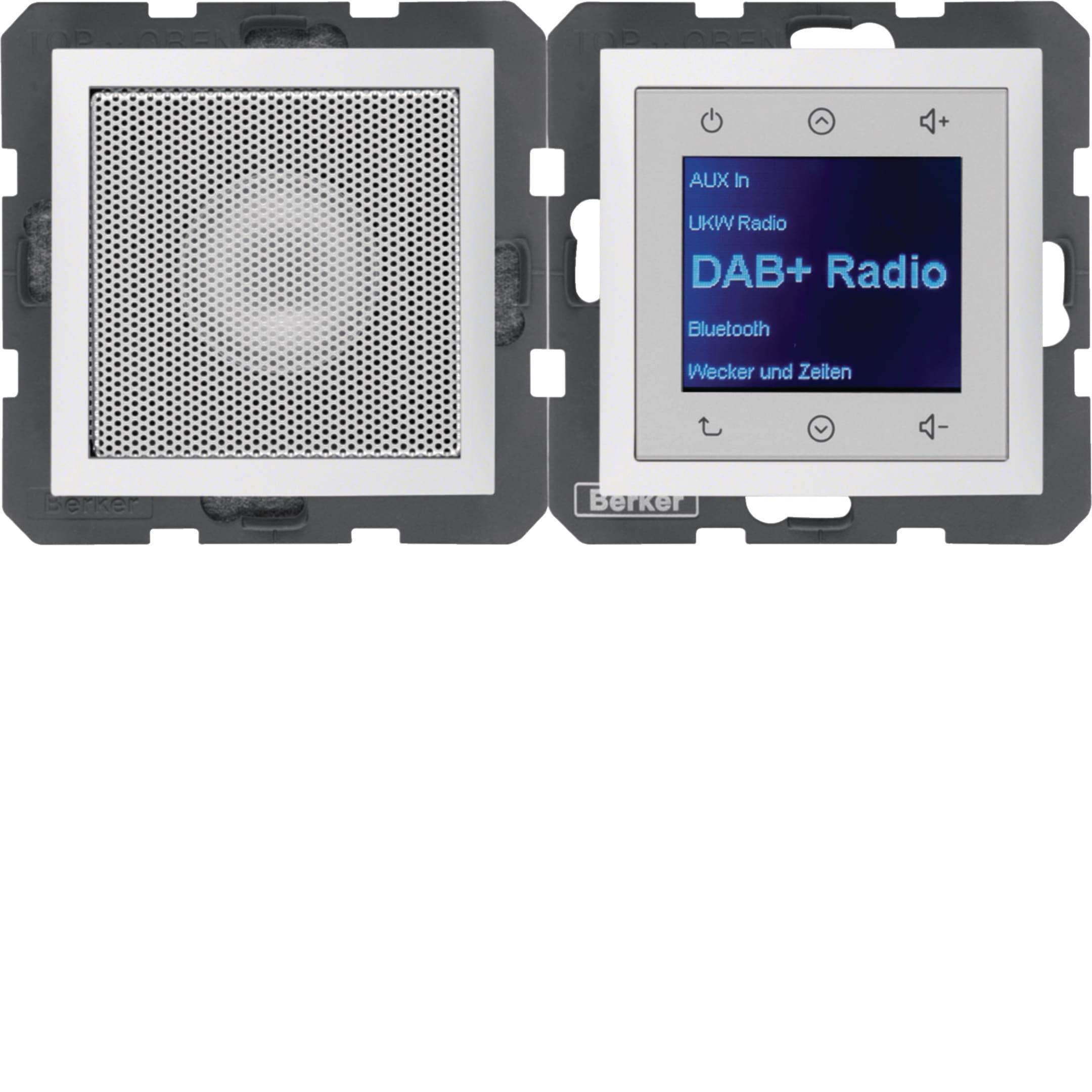 BERKER - BRK29809909 RADIO TOUCH+ALTOP. DAB+, S.1 BIA.POL.OP.