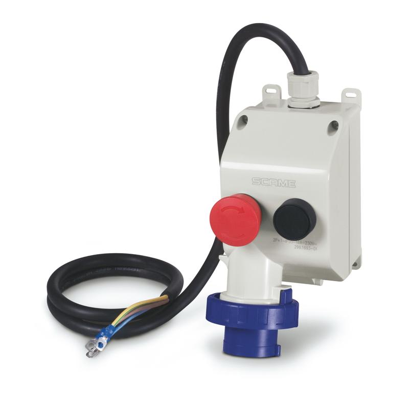 SCAME PARRE SPA - SCA299.1693-10 DISPOSIT.SALVAMOTORE IN 6,3-10A 2P+T 16A