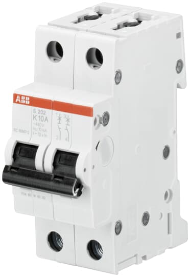 ABB SPA - ABBS507455 S202 K40 INTERRUTTORE AUTOMATICO 6KA 2P