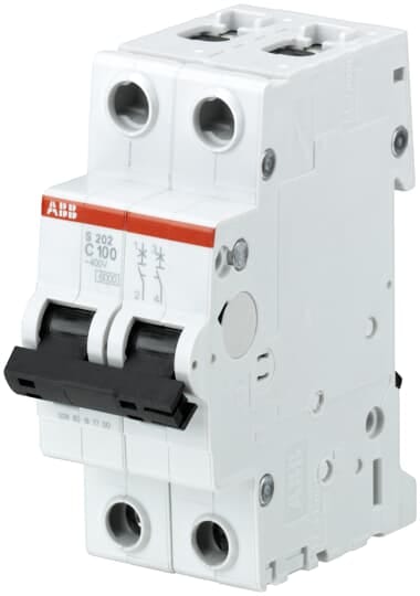 ABB SPA - ABBS916684 S202-C100 INTERRUTTORE AUTOMATICO 6KA 2P