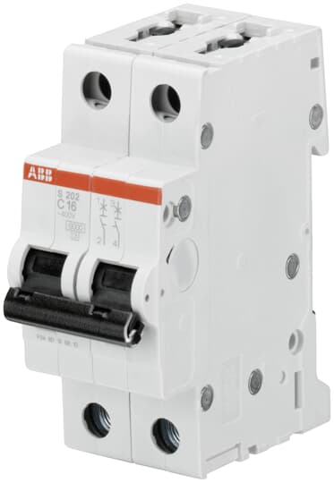 ABB SPA - ABBS523394 S202 C 3 INTERRUTTORE AUTOMATICO 6KA 2P