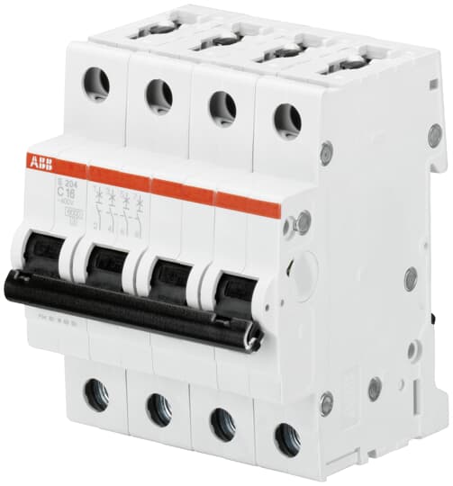 ABB SPA - ABBS529211 S204 C16 INTERRUTTORE AUTOMATICO 6KA 4P
