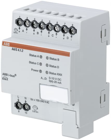 ABB SPA - ABBKNXF0025 AA/S 4.1.2 ATTUATORE ANALOGICO 4 CANALI