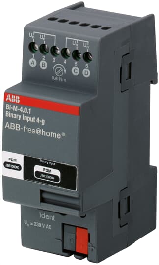 ABB SPA - ABB2CSYF1022M INGR. BINARI 4 CAN 230V, DIN BI-M-4.0.1