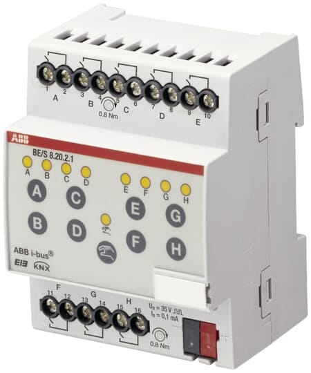 ABB SPA - ABBKNXE003 BE/S8.20.2.1 INGR. BIN. 8 CAN. SCANSIONE