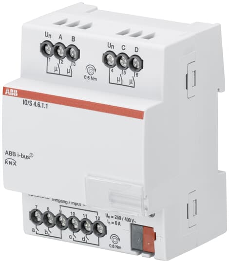 ABB SPA - ABBKNXF0019 IO/S 4.6.1.1 TERM. INGRESSI/USCITE, 4 CA