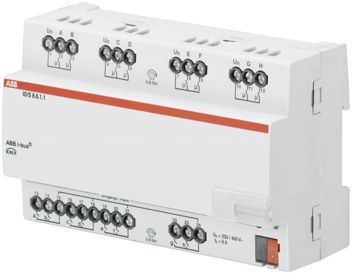 ABB SPA - ABBKNXF0020 IO/S 8.6.1.1 TERM. INGRESSI/USCITE, 8 CA