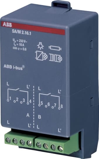 ABB SPA - ABBEJ 273 2 SA/M2.16.1, MODULO USCITA, 2 CANALI, 16A