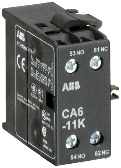 ABB SPA - ABBEL 520 3 CA6-11K CONTATTO AUS.LAT. 1NA+1NC X K6,
