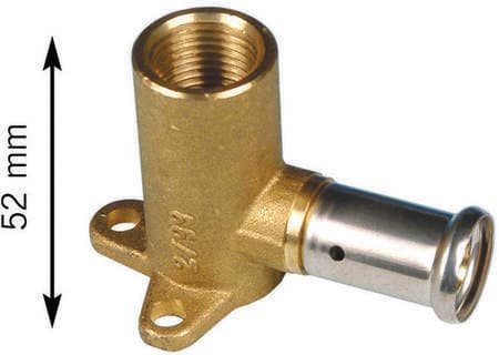 HENCO - CAPPELLOTTO - CPL2P1604 TERMINALE IN OTTONE C/STAFFA 16X1/2