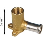 HENCO - CAPPELLOTTO - CPL2P1604 TERMINALE IN OTTONE C/STAFFA 16X1/2