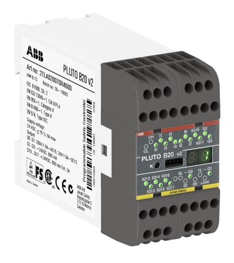 ABB SPA - ABB2TLA020070R4600 Pluto B20 v2 PLC di sicurezza BUS