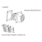 ABB SPA - ABB2TLA020003R0800 JSHK1-A FEMALE CHASSIS PLUG