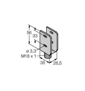 TURCK BANNER SRL - TUK3017726 Staffa per Sensori Fotoelettrici