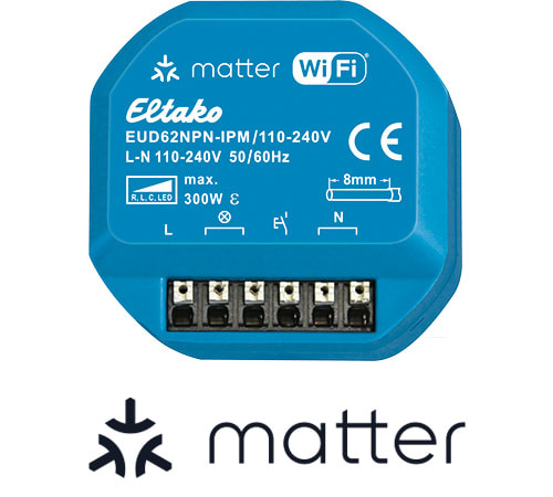 ELTAKO - EAK30062007 Dimmer universale IP, Matter, fino a 300 W