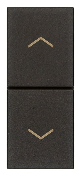 VIMAR SPA - VIW30062.G Due pulsanti interbl. NO+NO 10A nero