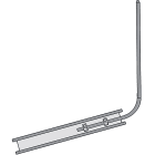 JUPITER SATI - JUP3020258 Asta di captazione in alluminio con supporto per fissaggio diametro 15 mm lunghezza 1,5 mt