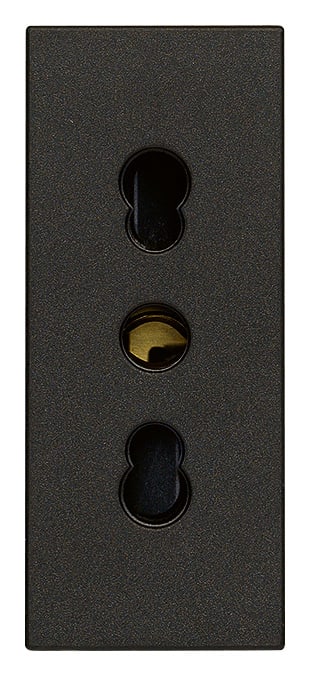 VIMAR SPA - VIW30203.G PRESA 2P+T 16A P17/11 NERO