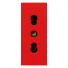 VIMAR SPA - VIW30203.R PRESA 2P+T 16A P17/11 ROSSO