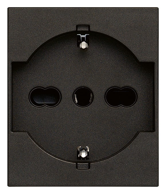 VIMAR SPA - VIW30210.G PRESA 2P+T 16A UNIVERSALE NERO